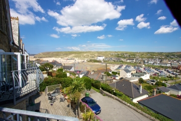 Penhale Villa view to Perranporth Beach